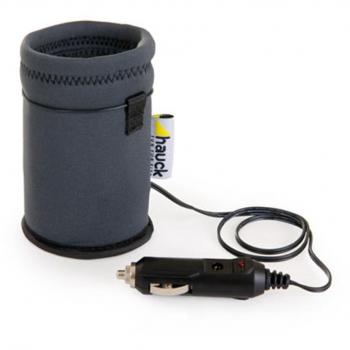 Hauck Feed Me - Calienta biberones eléctrico para coche, con cargador para mechero coche alim. 12V, gris