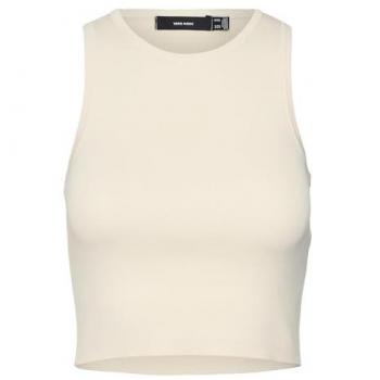 Top Crop Mujer Vero Moda Ginny Ecru Slim Fit