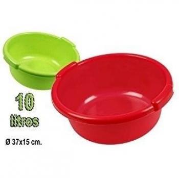 Supernet - Barreño solid rojo-verde, 10l.