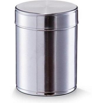 'Tarro Christo - 1400 ml - Diámetro 12 x 15 cm - Lata de - Tarro de galletas de acero inoxidable