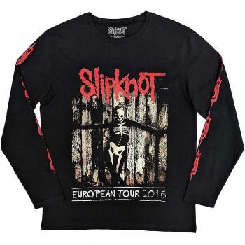 Slipknot Skeleton Flag Black Long Sleeve T-Shirt L