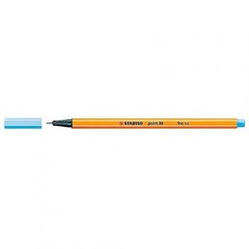 Rotulador stabilo punta de fibra point 88 azul claro 0,4 mm.
