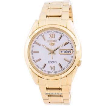 Seiko 5 Automatic Men's Watch with White Dial SNKL58