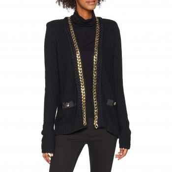 GUESS Adriana, Chaqueta Punto para Mujer, Negro