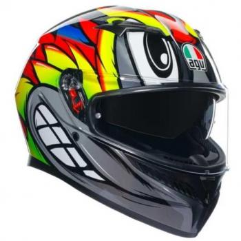 Casco AGV K-3 BIRDY 2.0 GREY/YELLOW/RED