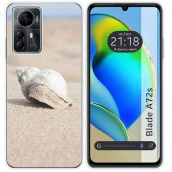 Funda de Silicona para Zte Blade A72s con Diseño de Concha y Dibujos