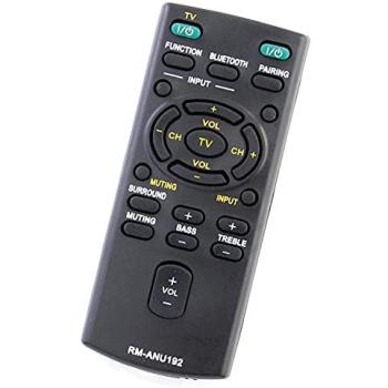 VINABTY RM-ANU192 Barra de Sonido Control Remoto Compatible con los Sistemas de Audio Sony HT-CT60BT HTCT60BT SA-CT60BT SACT60BT SS-WCT60 SSWCT60 HTCT60 HT-CT60
