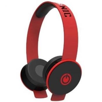 Duronic HP77/RD - Auriculares diadema ligero con control de volumen AUDIO/MICROFONO - Perfecto para chat de voz Skype/Manos libre.