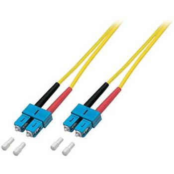 Cable de fibra óptica Duplex SC-SC 9/125µm OS2, LSOH, 3mm, 1m amarillo