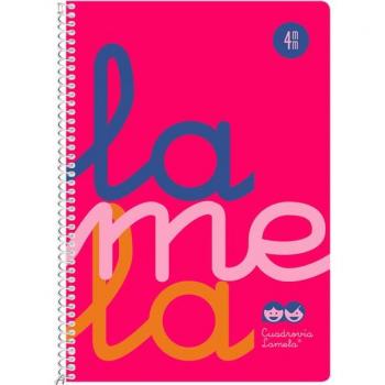 Cuaderno espiral 4º 80 hojas 90g 4mm tapa polipropileno color azul