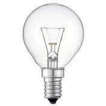Bombilla de gota, E14, 60 W, transparente 36950