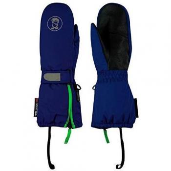 Guantes de Niños Trollkids XT Impermeables en Azul Marino y Verde Viper, Talla 3.5 (4-5 Años)