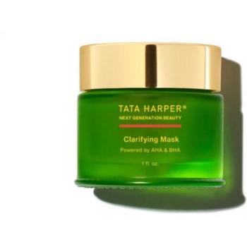 Tata Harper Clarifying Mask 30ml - A natural, green skincare product designed to clarify and detoxify the skin, featuring ingredients like clay, willow bark, and essential oils for exfoliation and oil control. Suitable for all skin types, particularly