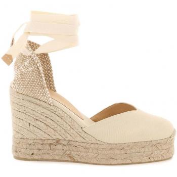 Castañer Women's Chiara Wedge Espadrilles Sandal in Beige | Size 41 | CHIARA8001