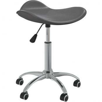 Silla de Oficina Cuero Sintético Gris