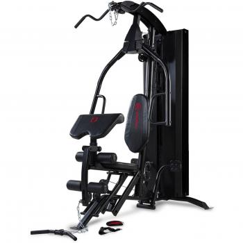Marcy multigym hg7000 eclipse multiestacion de musculacion con peso guiado chest press y pec dec curl de piernas y curl de biceps polea alta y baja press de pierna invertida