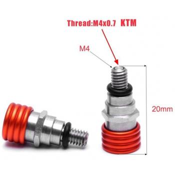 M4 x 0.7 mm Tenedor Válvula de ventilación para KTM SXF EXC SMR smcr todos Modle bicicleta naranja