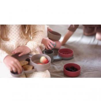 Tiny Bio-Based Children's Dinnerware Set - Mocca