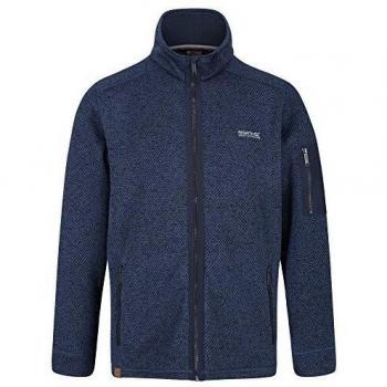 Regatta Garret-Forro Polar Efecto Punto, con Cremallera Integral Y Bolsillos Fleece, Hombre, Navy/Navy, M