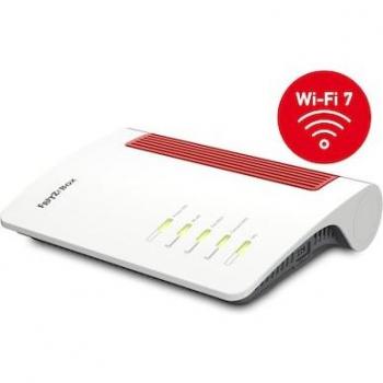 FRITZ!Box 7690 Router Inalámbrico Doble Banda (2.4 GHz / 5 GHz) con 2.5 Gigabit Ethernet, Color Blanco