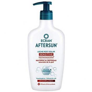 Ecran Aftersun Sensitive, Leche Post-Solar Hidratante y Reparadora para Pieles Sensibles y Atópicas - Formato Familiar de 300 ml