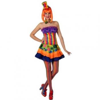Disfraz de Payasa para Mujer Adulto - Carnaval, Fiesta, Teatro y Cumpleaños