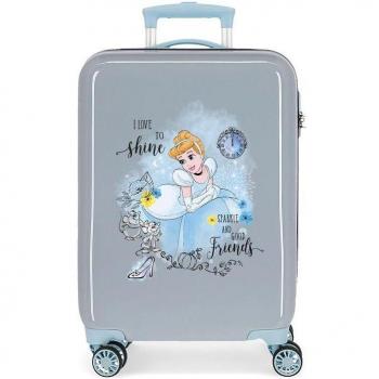 Disney Princess Celebration Cenicienta Maleta de Cabina para Mujer, Rígida, 34L, Azul