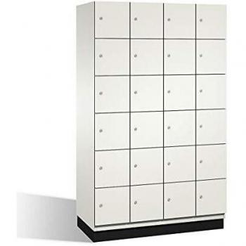 Armario de Compartimentos Bajo Llave Cambio C+P con 6 Departamentos, Puertas de Acero, Color Blanco, Dimensiones 1200 mm