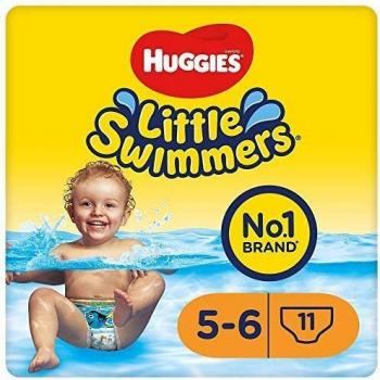 Pañales Bañador Desechables Huggies Little Swimmers Talla 5-6 (12-18 kg) - Protección Máxima con Barreras Anti-Escapes y Cintura Elástica Ajustable - Pack de