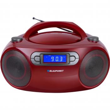 Reproductor de CD Blaupunkt BB18RD - Reproductor de CD portátil Rojo con capacidad para reproducir MP3