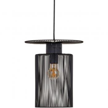Lámpara de Techo Suspensión Hierro Negro 27 x 27 x 30,5 cm Ø 27 cm