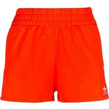 Pantalones Cortos Deportivos Adidas 3 Stripes Naranja Mujer