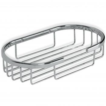 Tatay Cestillo Ovalado Krom, pequeño Formato, diseño Funcional, con Abertura Frontal, Fabricado en latón Cromado y Acero INOX.