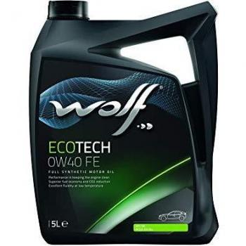 Aceite de Motor Wolf 8320903 ECOTECH 0W40 FE - Máximo Rendimiento y Protección - Bidón de 5 Litros