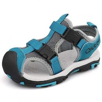 JIANKE Sandalias para niño Deportivas Zapatillas Trekking Zapatos de Playa Gris 27 EU