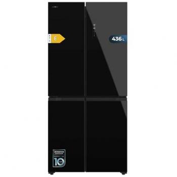 Frigorífico Americano Cecotec Bolero CoolMarket 4D 436L Inverter Plus Total No Frost 4 Puertas con Alarma y Función Fast Cooling - Negro Cristal