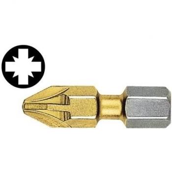 Witte 28445 - Punta de destornillador Bitflex de Nitruro de Titanio 1/4 Pz.1 x 25 mm