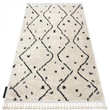 Alfombra Corredor Berber TETUAN B751 Zigzag Crema 60x300 cm