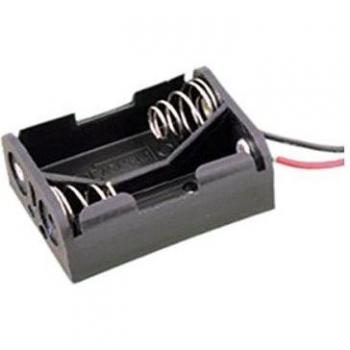 Portapilas 2 x 1.5 V color negro Electro Dh 33.067/2 8430552029273