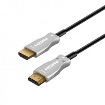 Ewent Cable HDMI de Fibra Óptica Activo 4K UHD, Conectores Macho a Macho, 10 Metros