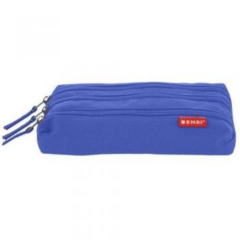 Portatodo Enri Triple Azul 21x9x8 cm