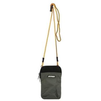 K-Way VITREE Unisex Green Handbag and Pouch Set
