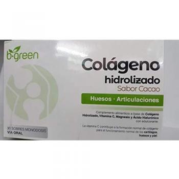 B.Green Colágeno Hidrolizado con Sabor a Cacao, 30 Sobres de 200g por Laboratorios Lebudit