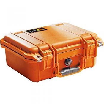 Peli 1400 - Maleta con Aislante de Espuma, Naranja