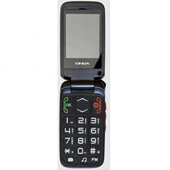 Teléfono Móvil Doble SIM Onda F10 Lino - Pantalla 2.4 - Botones Grandes - Función SOS - Color Rojo