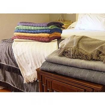 Lanovenanube - Plaid Multiusos Kenya 180x270 - Gris Perla