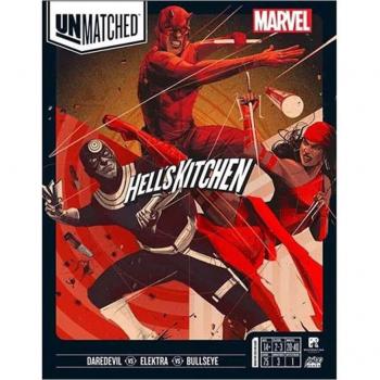 Juego de Mesa Unmatched: Hell's Kitchen 2022 - Marvel, multijugador, estrategia, combate asimétrico, incluye miniaturas detalladas y cartas de personajes