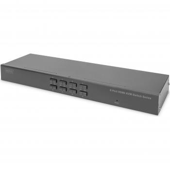 Conmutador KVM HDMI de 8 puertos, Rack 19, 4K Ultra HD, Montaje en Rack, DS-12910