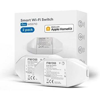 Meross Interruptor Universal Inteligente Wi-Fi con Control Remoto, Compatible con HomeKit Siri, Alexa y Google, Inteligente Módulo Universal para Bricolaje para Automatización Domótica