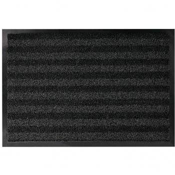 Alfombra para suelo Q-connect premium antideslizante de fibra de polipropileno y fieltro gris 60x40 cm KF03777